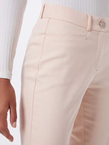 COMMA Slim fit Pleated Pants in Beige