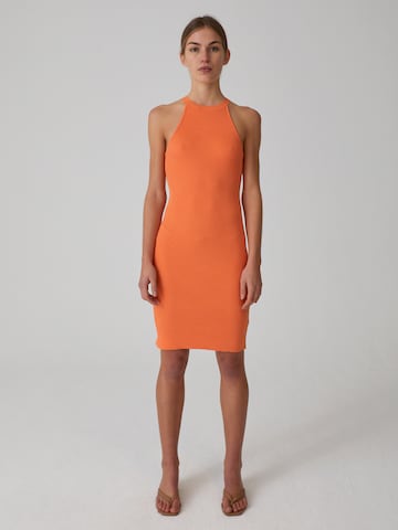 EDITED - Vestido de malha 'India' em laranja