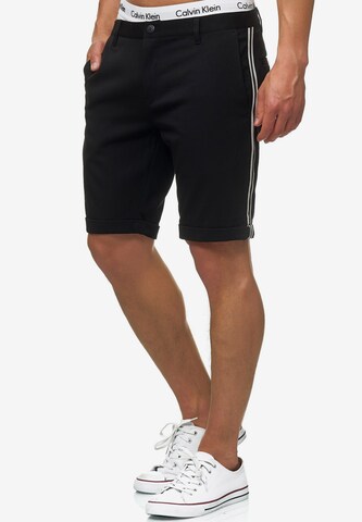 INDICODE JEANS Regular Shorts 'Chiltern' in Schwarz: predná strana