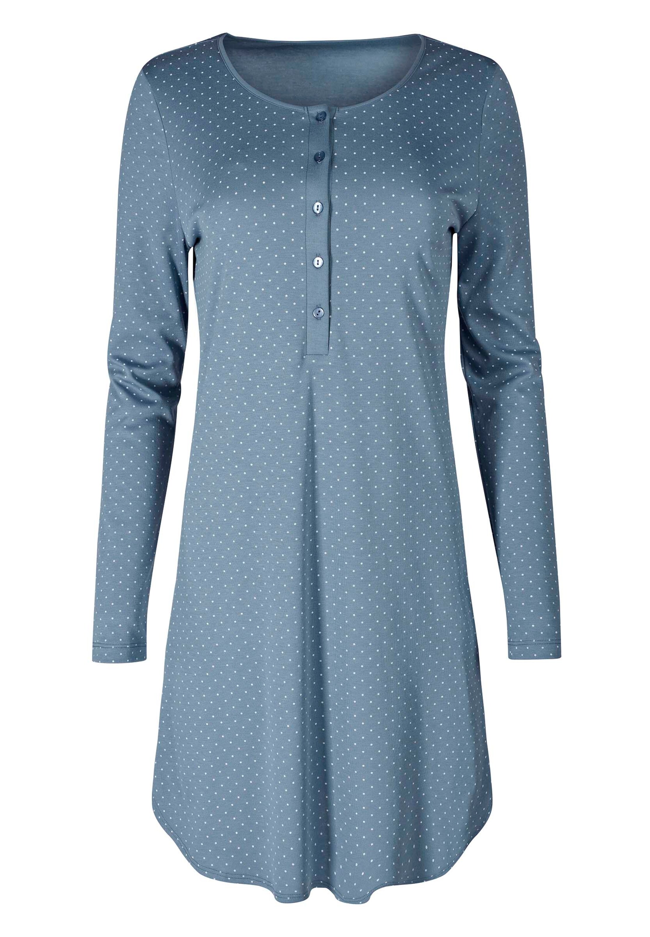 HUBER - Nachthemd in rauchblau