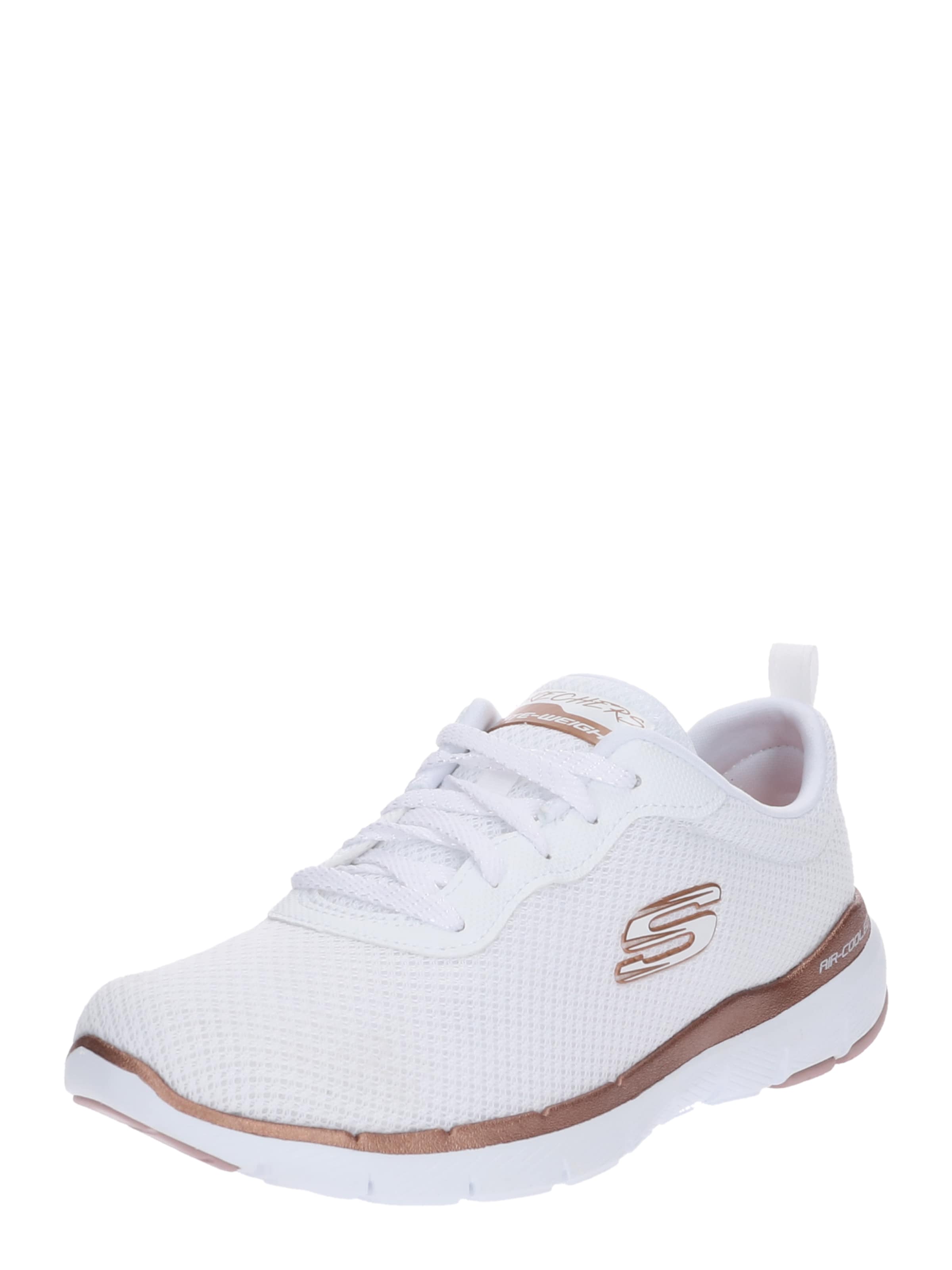 SKECHERS Låg sneaker 'Flex Appeal 3.0' i vit: framsida