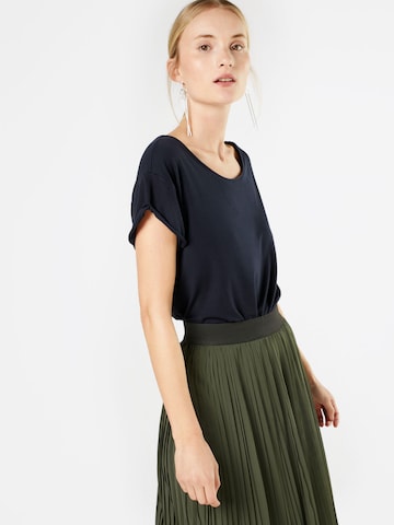 Tricou 'Nisha' de la mbym pe albastru: față