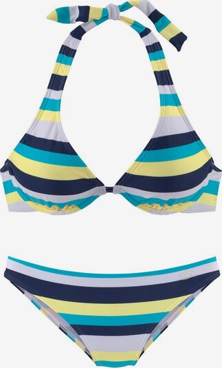 tengerészkék / világoskék / sárga / fehér VENICE BEACH Bikini, Termék nézet