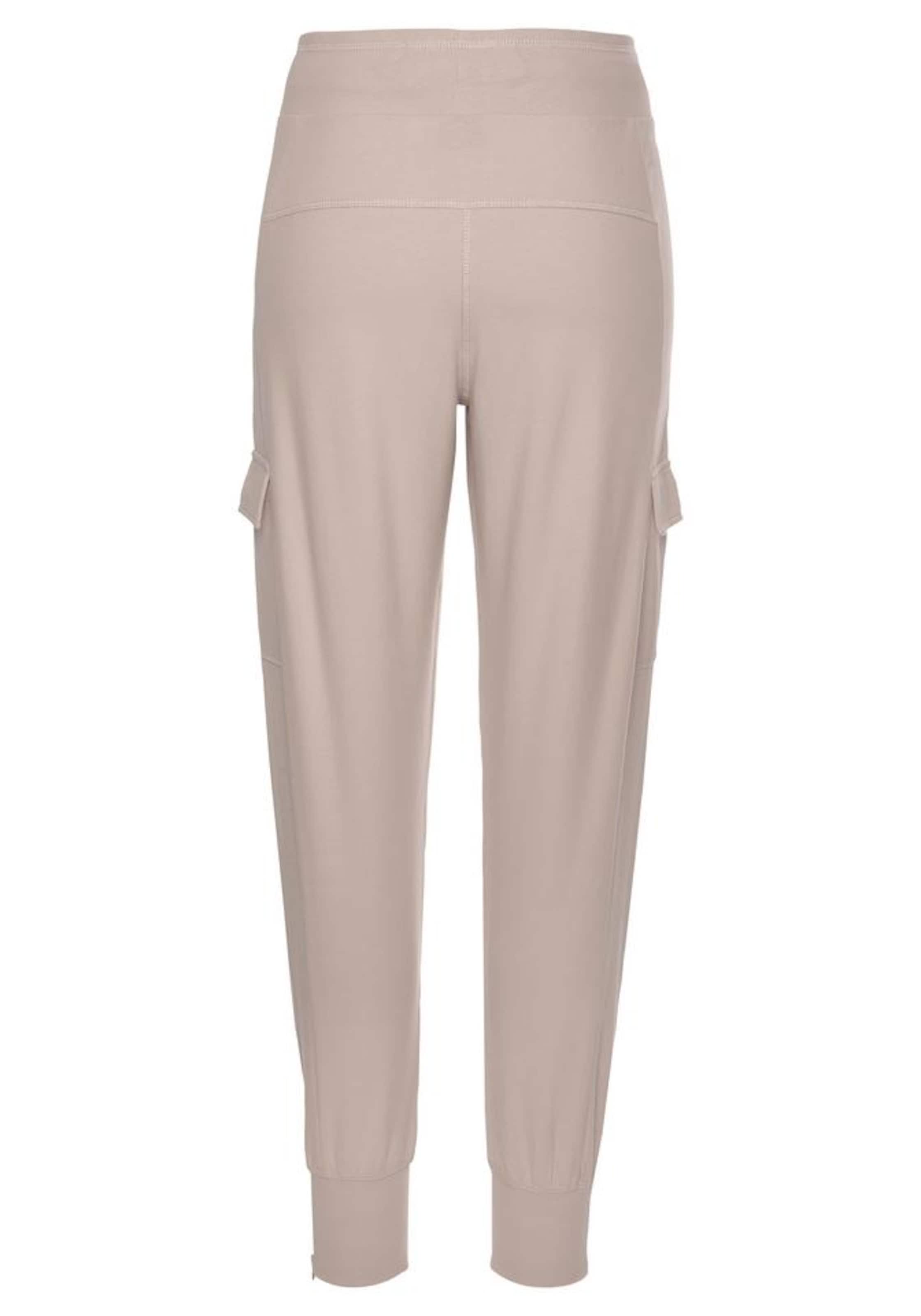 VENICE BEACH Slimfit Spodnie sportowe w kolorze beżowy