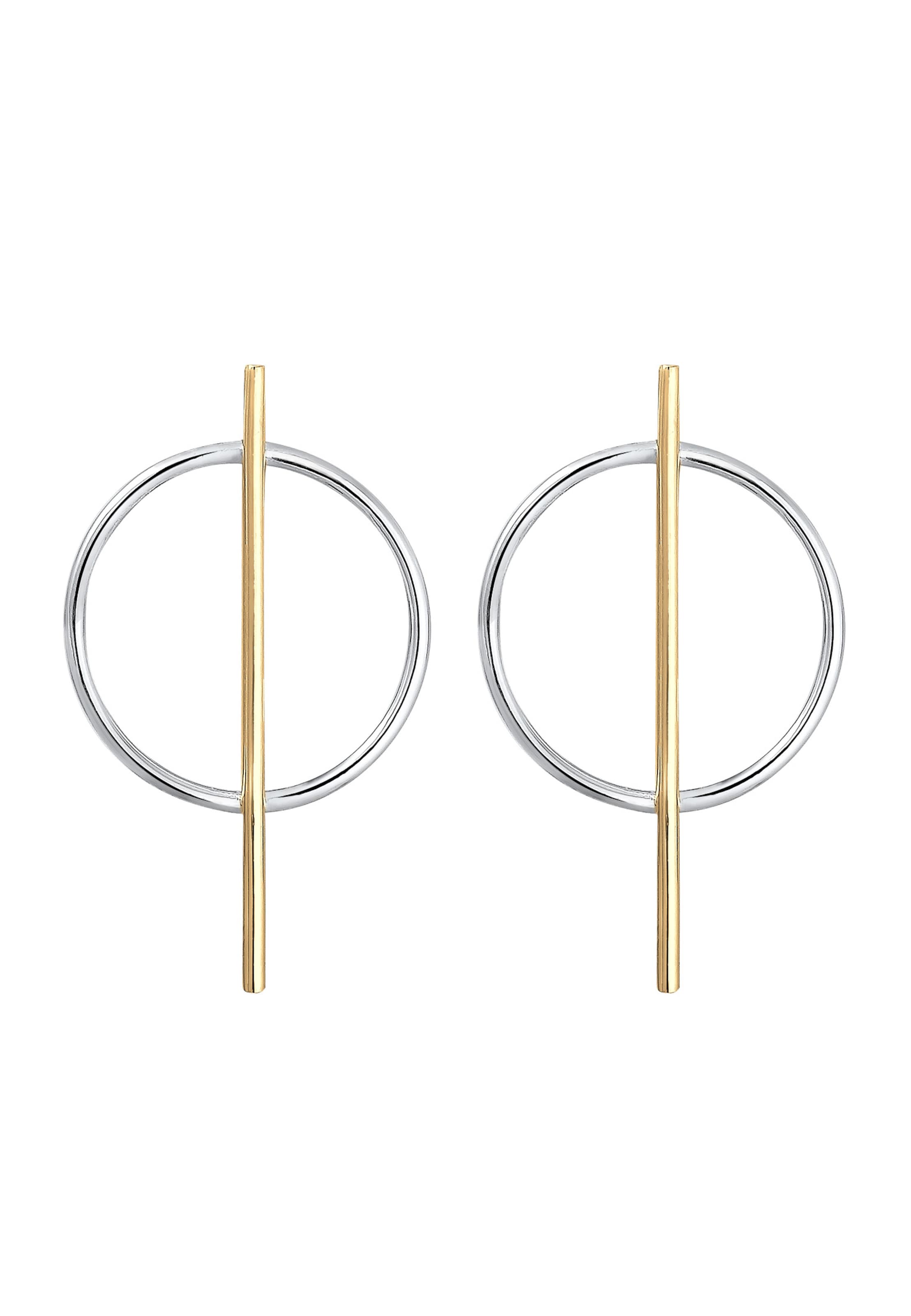 ELLI Earrings 'Geo' in Gold: front