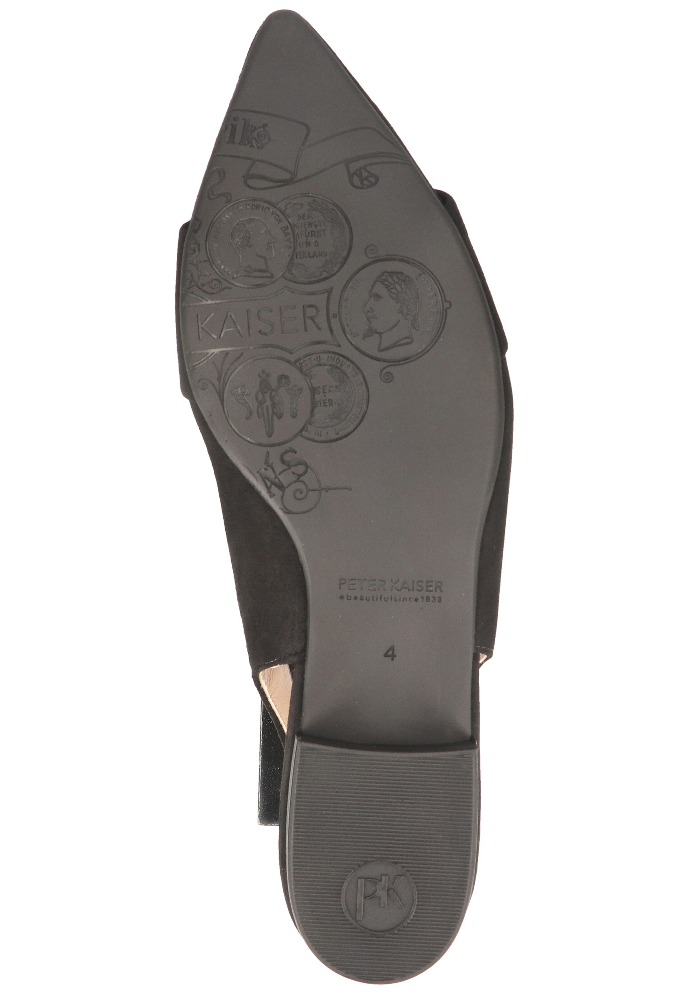 PETER KAISER Strap ballerina in Black