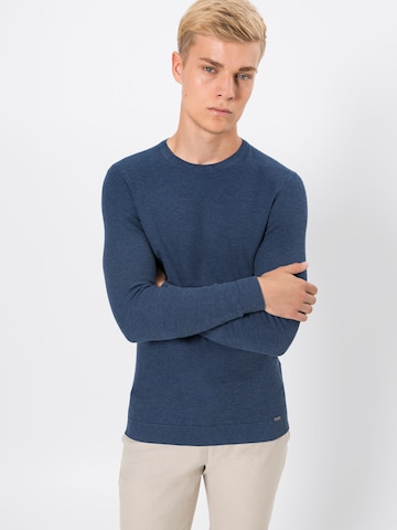 OLYMP Sweter w kolorze niebieski: przód