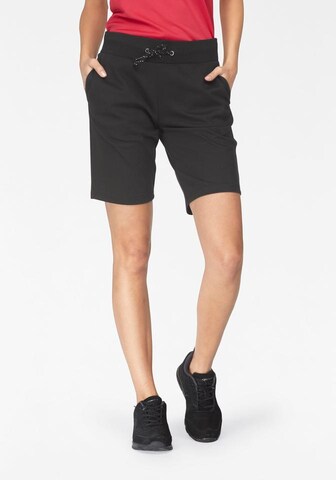 EASTWIND Regular Workout Pants in Black: front