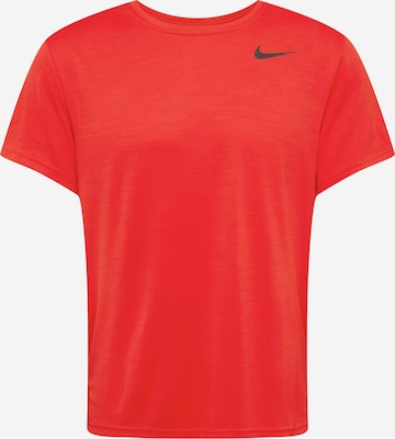 NIKETehnička sportska majica 'Superset' - crvena boja: prednji dio