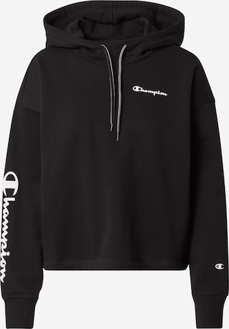 Champion Authentic Athletic Apparel - Sudadera en negro: frente