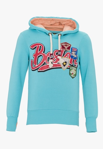 PLUS EIGHTEEN Sweatshirt in Blauw: voorkant