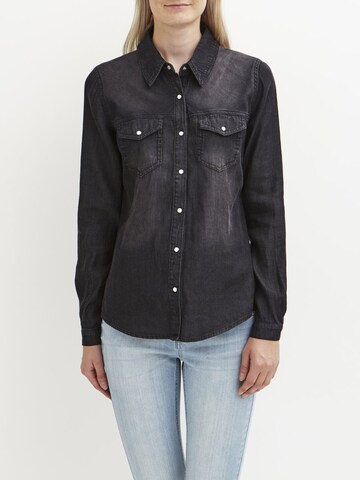 VILA Bluse 'Vibista' i sort: forside