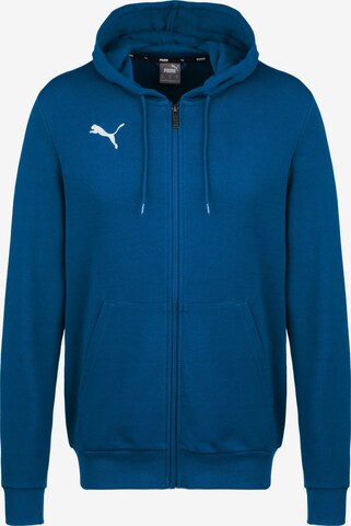 PUMA Sportsweatjacke 'TeamGoal 23' in Blau: predná strana