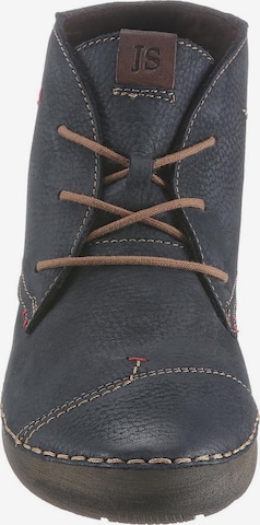 JOSEF SEIBEL Lace-Up Ankle Boots 'Fergey' in Blue