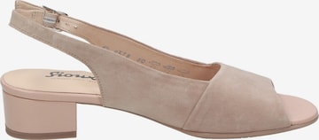 SIOUX Slingback Pumps 'Zippora' in Beige