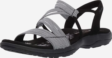 SKECHERS Hiking Sandals 'Reggae' in Black: front