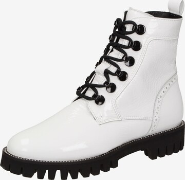 SIOUX Lace-Up Ankle Boots in White: front