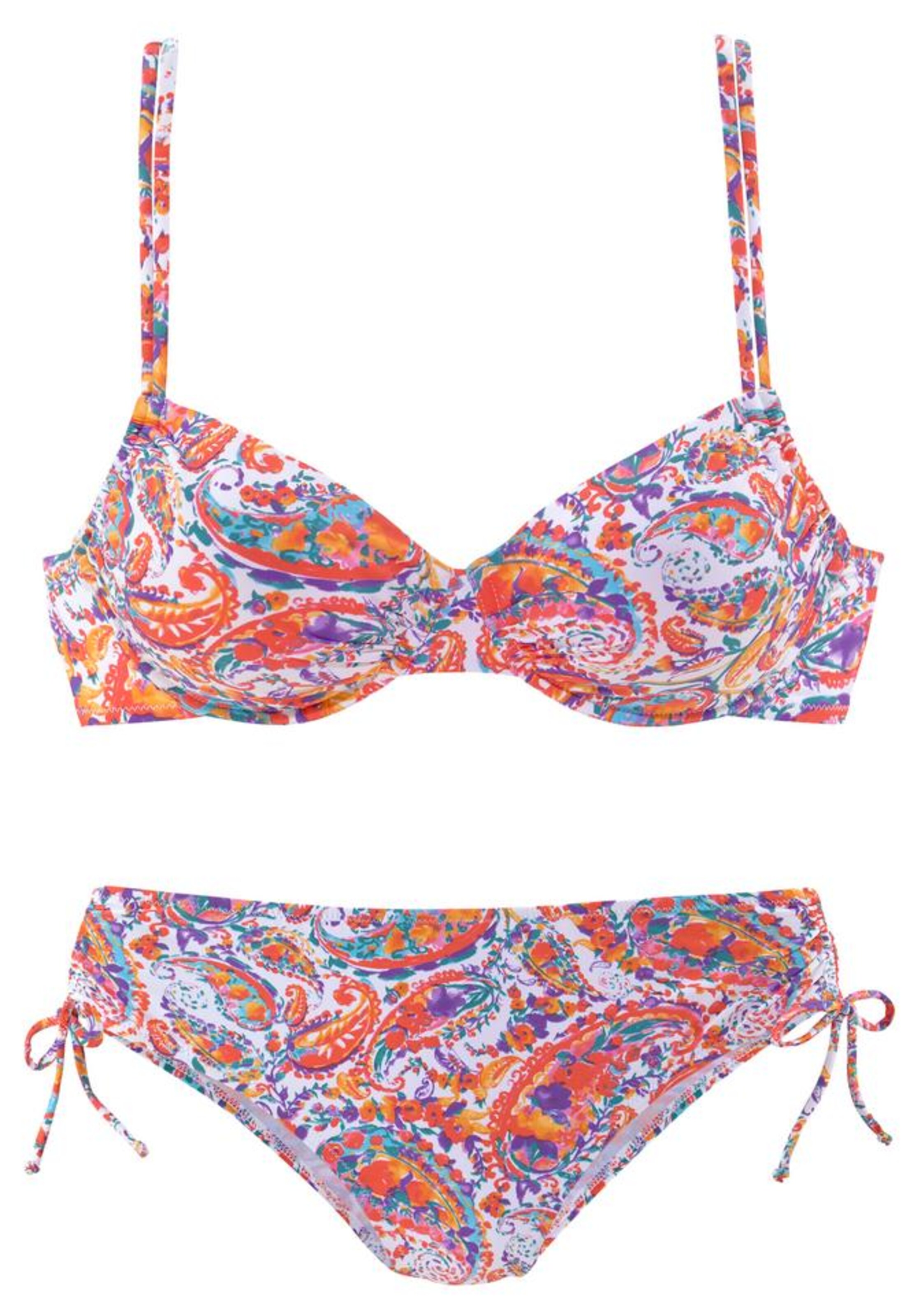 Ocean Chic - Bikini mit mittlerer Taille und Streifendruck main image 1