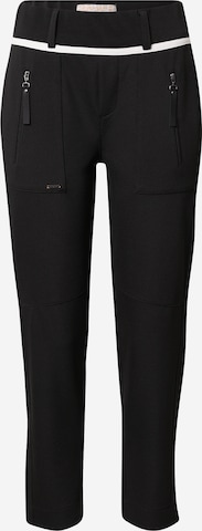 Coupe slim Pantalon 'Bonny' STREET ONE en noir : devant