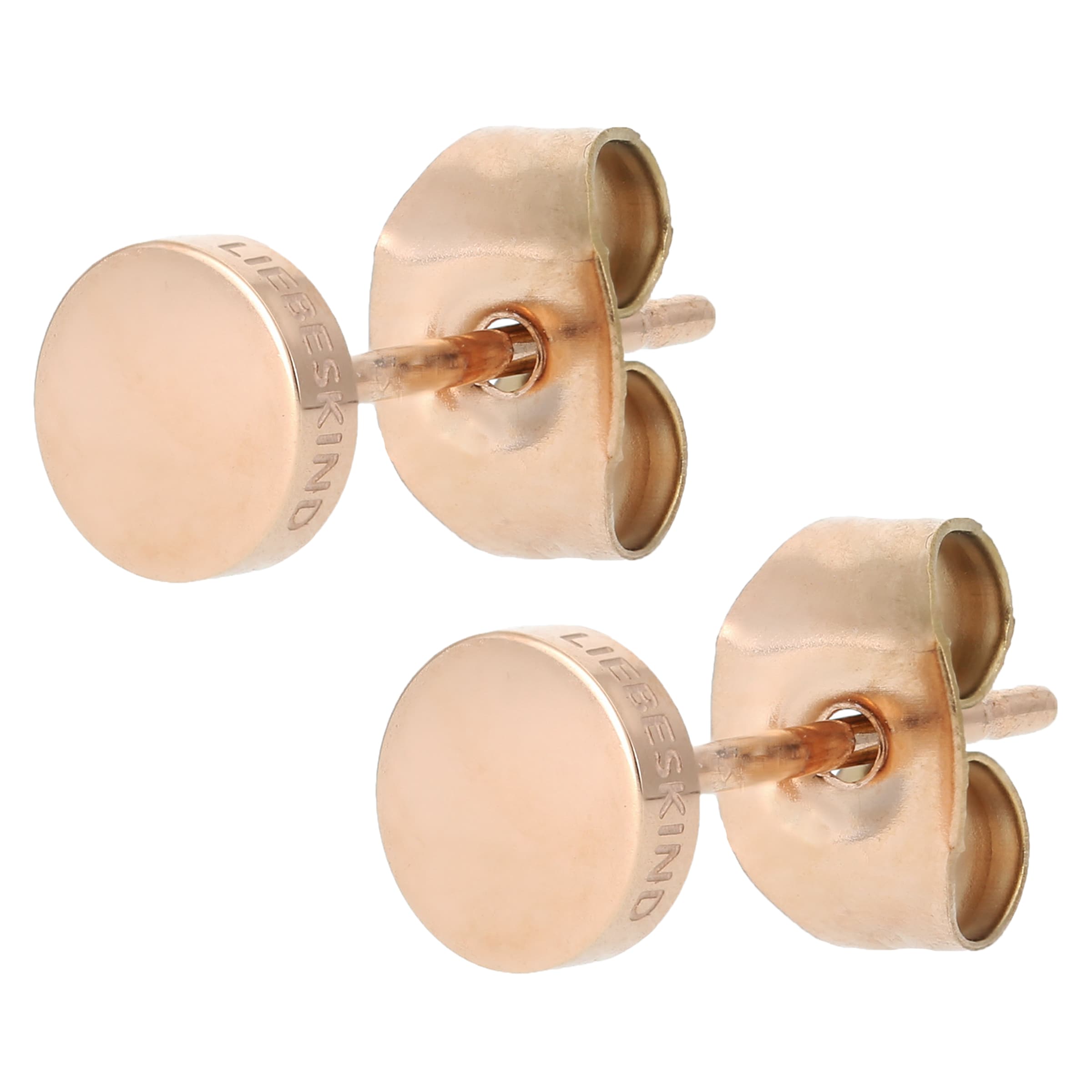 Boucles d'oreilles Liebeskind Berlin en or : devant