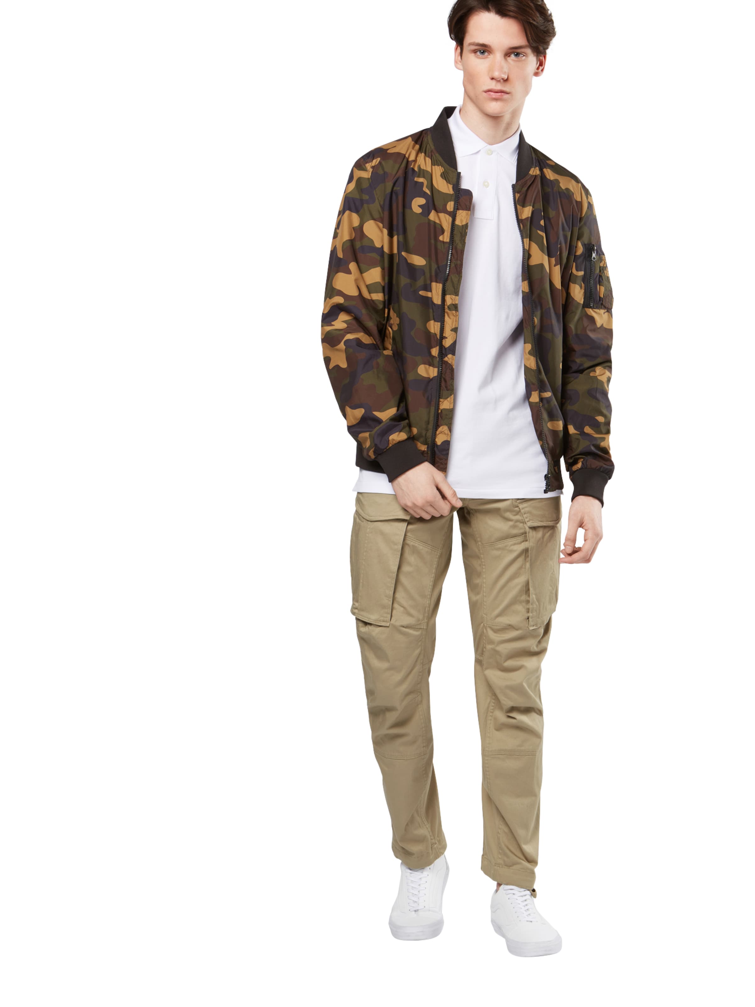 G-STAR Tapered Cargobroek in Beige