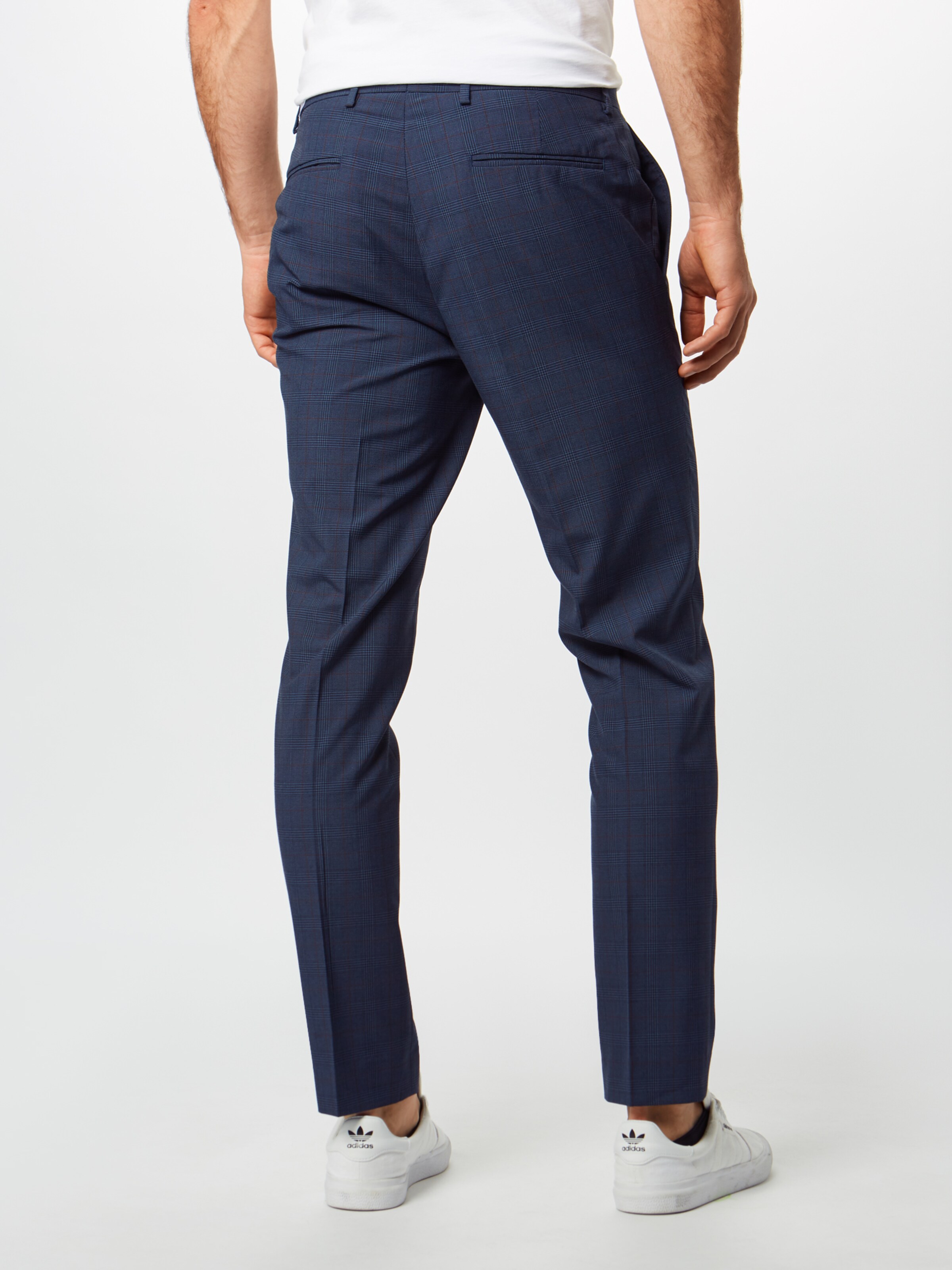 Pantaloni eleganți BURTON MENSWEAR LONDON pe navy: Privire spate