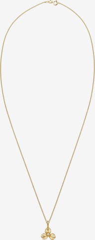 Elli DIAMONDS Ketting 'Blume' in Goud: voorkant