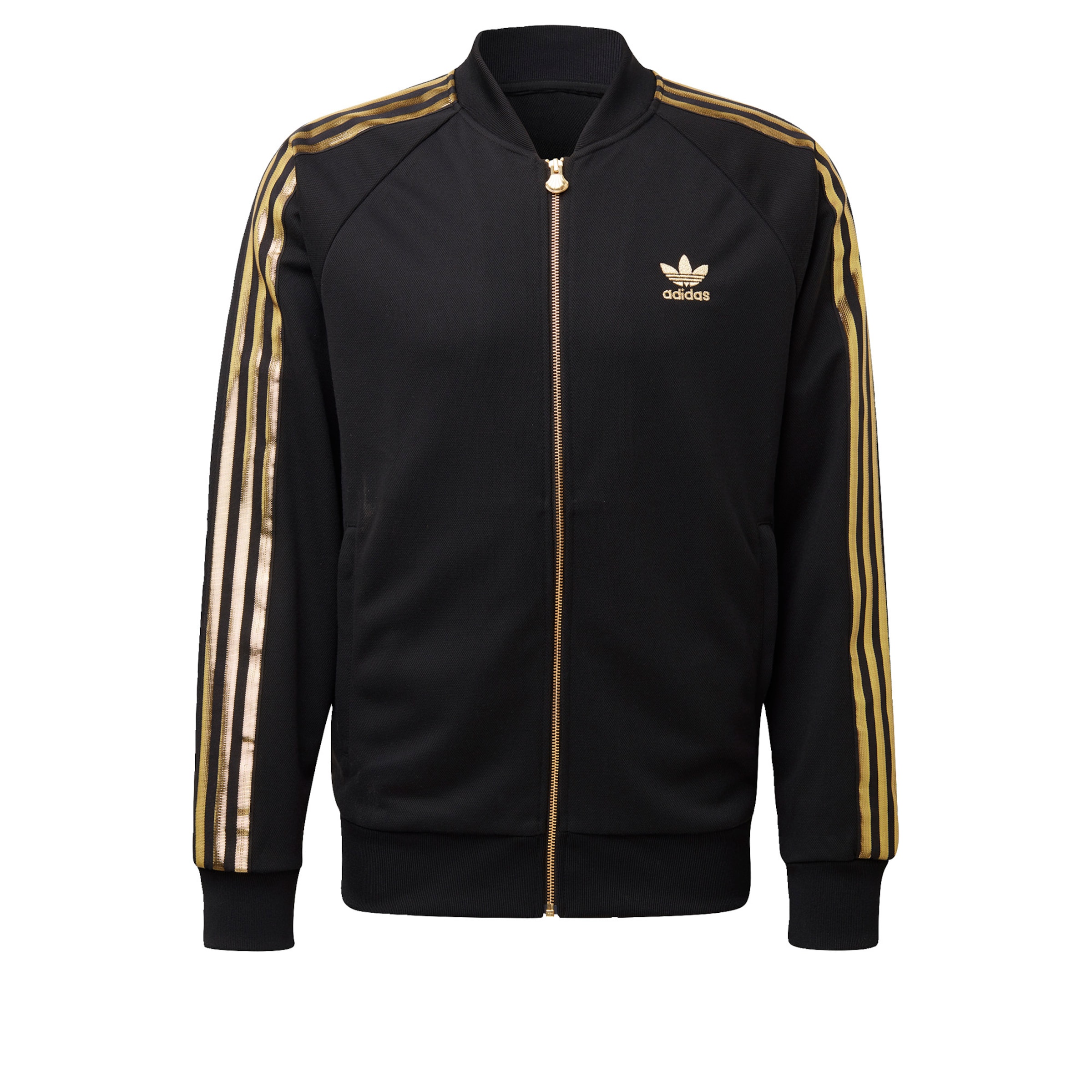adidas schwarz gold jacke