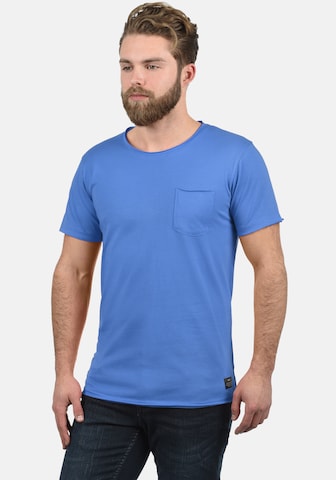 !Solid Rundhalsshirt 'Andrej' in Blau: predná strana