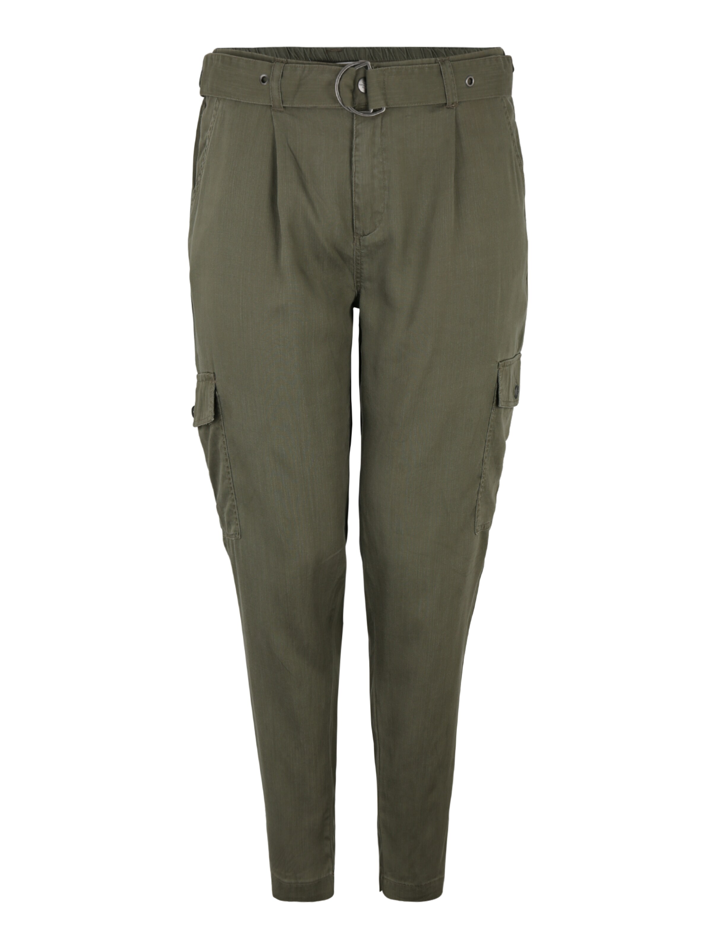 ONLY Carmakoma - Cargobroek in de kleur Kaki