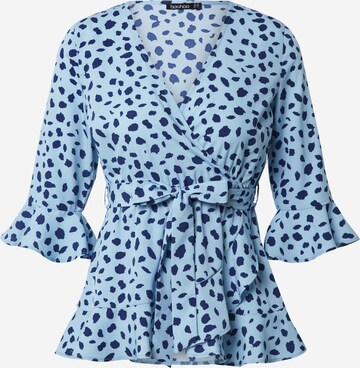 Boohoo - Blusa em azul: frente