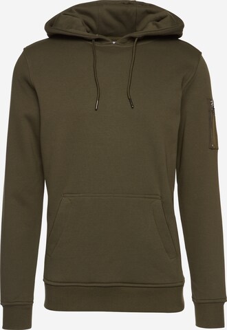 Urban Classics Sweatshirt in Green: front