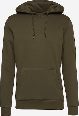 Urban ClassicsSweater majica - zelena boja: prednji dio