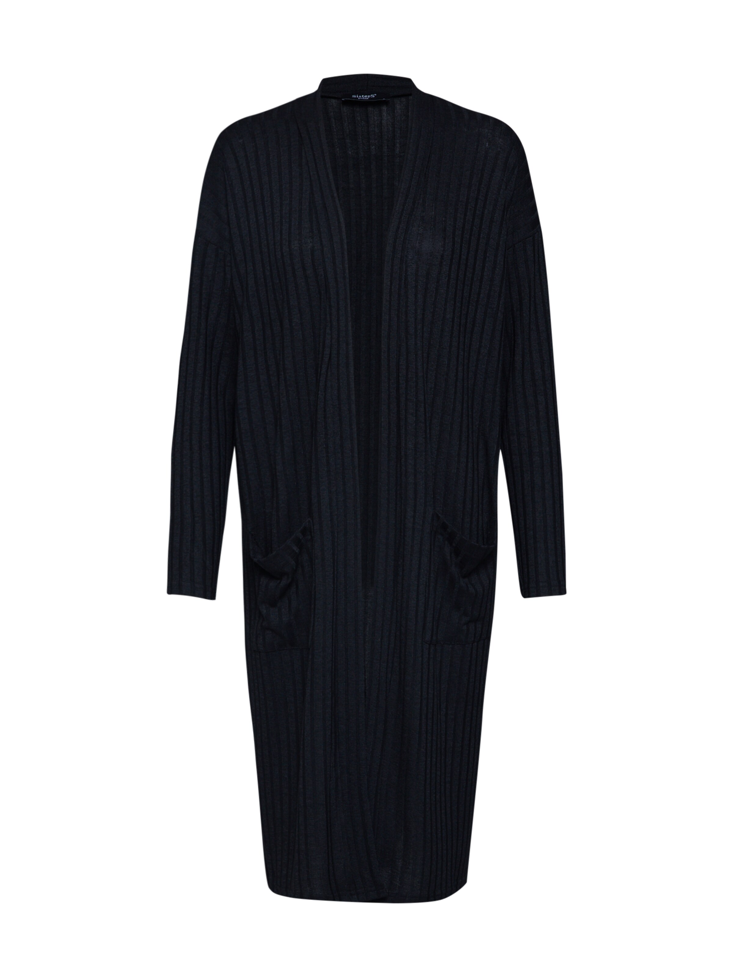 SISTERS POINT - Gebreid vest 'VINI-CA' in de kleur Zwart