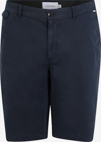 Calvin Klein Slim fit Trousers in Blue: front