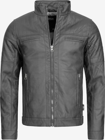 INDICODE JEANS Between-Season Jacket 'Brook' in Grey: front