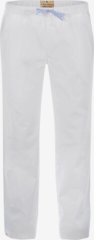 Luca David Pajama Pants 'Olden Glory' in White: front