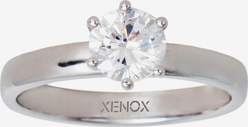 XENOX Ring 'Silver Circle' in Silver: front