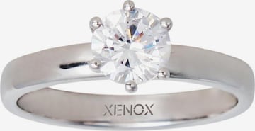 XENOX Ring 'Silver Circle' in Silver: front
