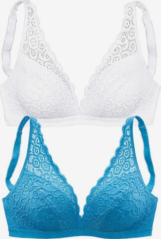 Triangle Soutien-gorge PETITE FLEUR en bleu : devant