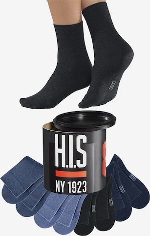 H.I.S Socks in Blue: front