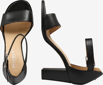 PAVEMENT Strap Sandals 'Silke' in Black: side