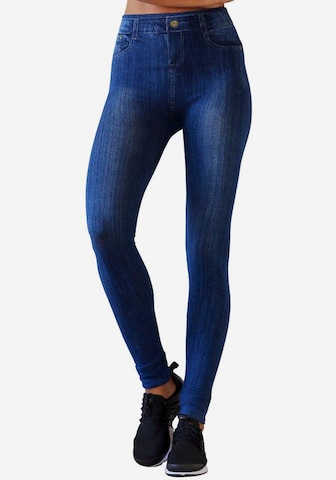 Skinny Jeggings BUFFALO en bleu : devant