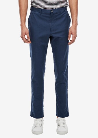 s.Oliver BLACK LABEL Regular Broek in Blauw: voorkant