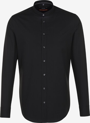 Coupe slim Chemise business SEIDENSTICKER en noir : devant