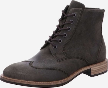 ECCO Lace-Up Ankle Boots in Grey: front