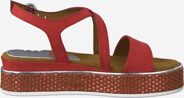 Sandale cu baretă de la MARCO TOZZI pe roșu
