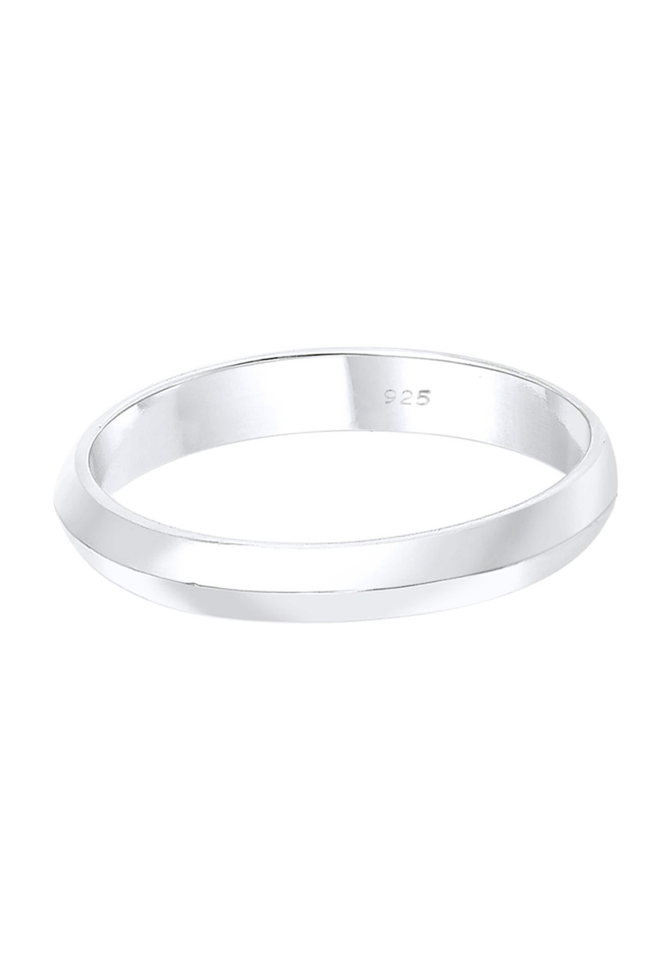 ELLI Ring 'Bandring' in Silber