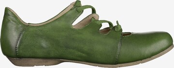 JOSEF SEIBEL Ballet Flats with Strap 'Fiona' in Green