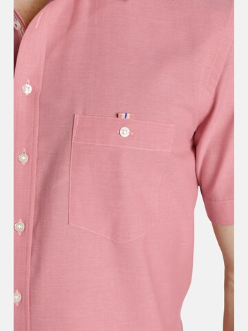 Charles Colby Regular fit Button Up Shirt 'Yven' in Pink